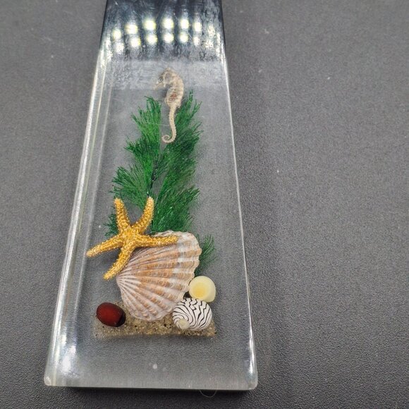 Mentholatum 40-Year Club Custom Cake Server With Seashells & Seahorse Handle - Picture 2 of 6
